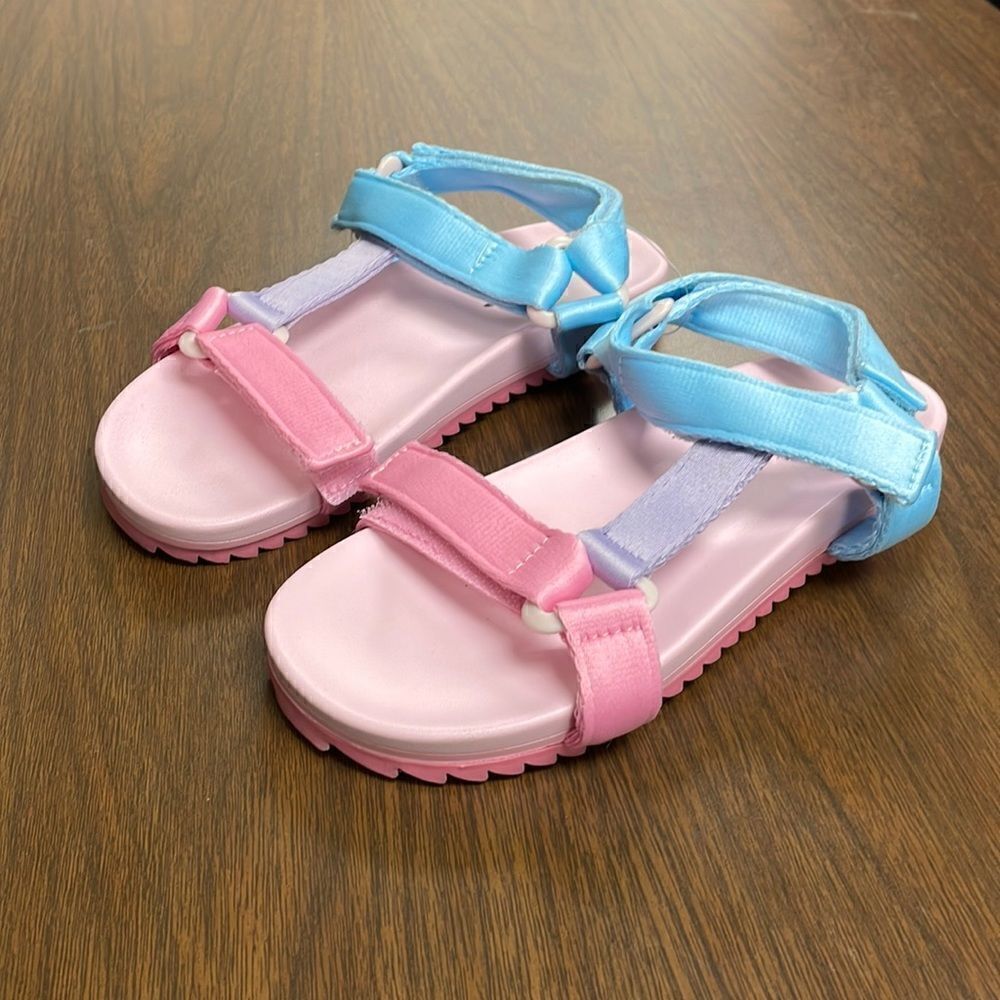 J. Crew Girls' sporty-strap sandals in colorblock*